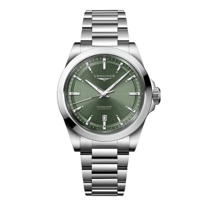 Longines Conquest 41mm Mens Watch Green L38304026 | Watches Of ...