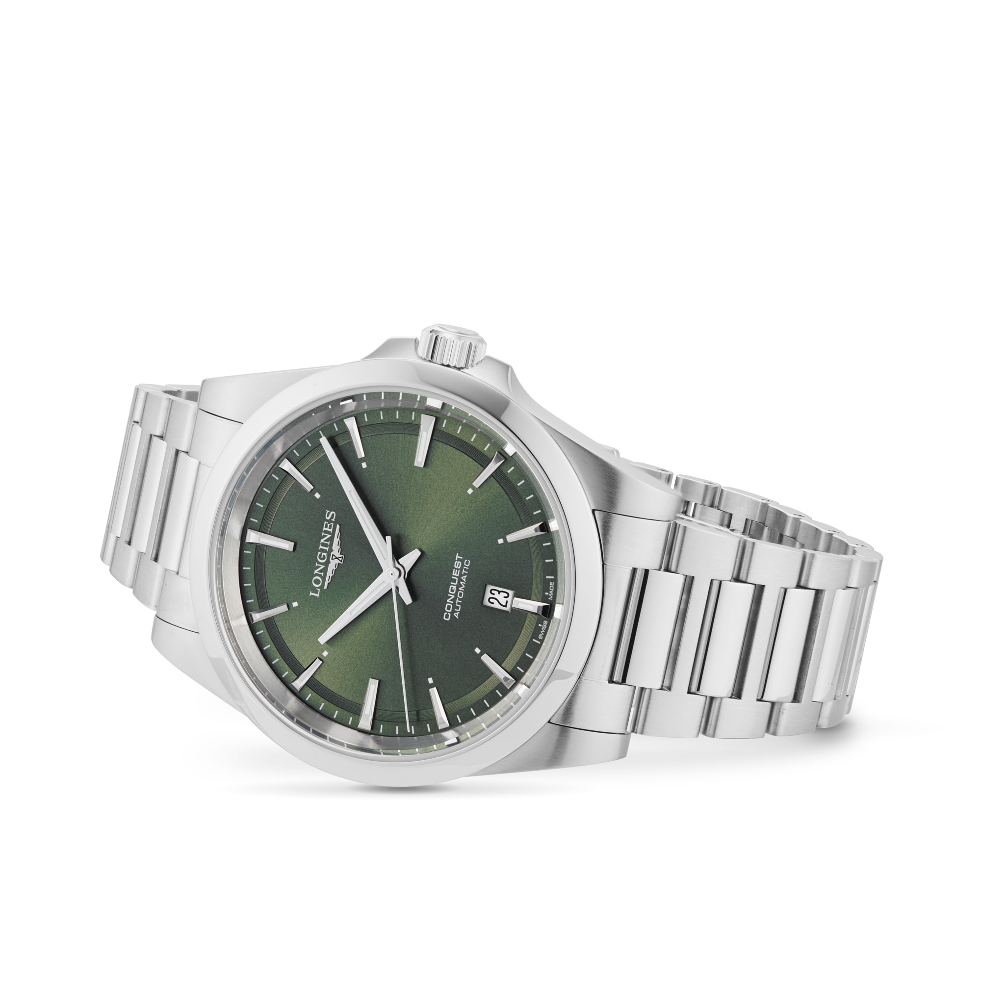 Longines Conquest 41mm Mens Watch Green L38304026 Watches Of