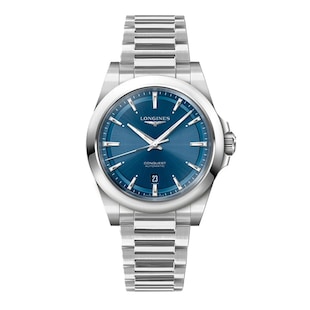 Longines Conquest 41mm Mens Watch Blue