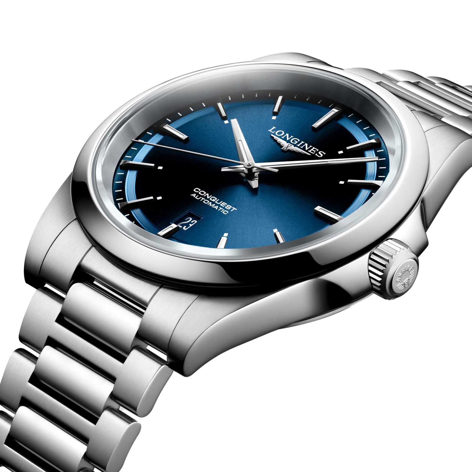 Longines Conquest 41mm Mens Watch Blue