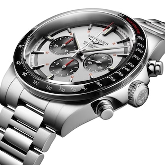 Longines Conquest Chronograph 42mm Mens Watch Silver Longines Conquest Chronograph 42mm Mens Watch Silver