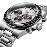 Longines Conquest Chronograph 42mm Mens Watch Silver