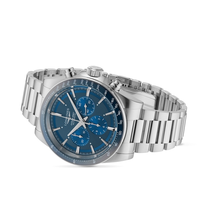 Longines Conquest 42mm Mens Watch Blue