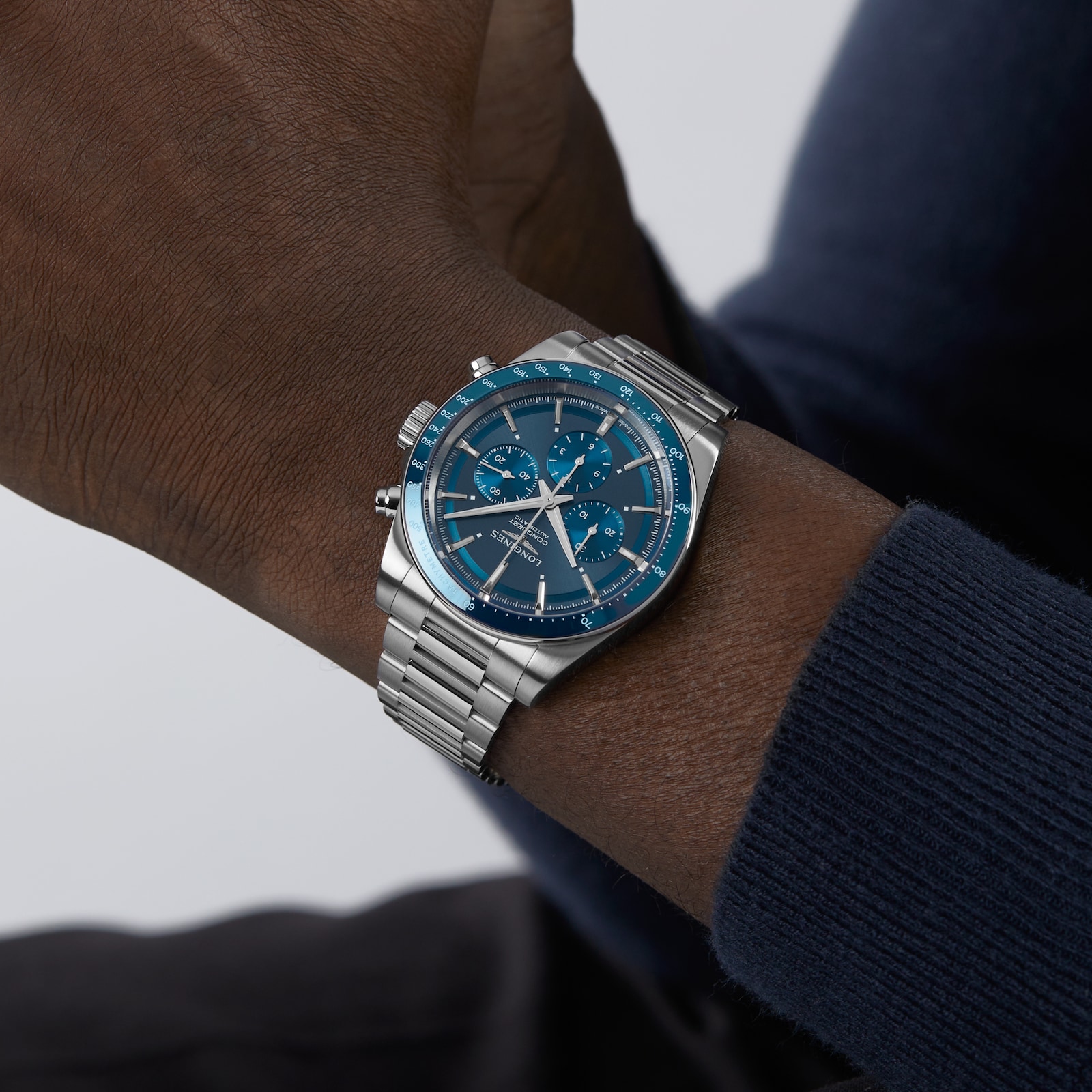 Longines Conquest 42mm Mens Watch Blue