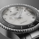 Longines Hydroconquest 32mm Ladies Watch Mother Of Pearl Silver Exclusive to The Watches Of Switzerland Group