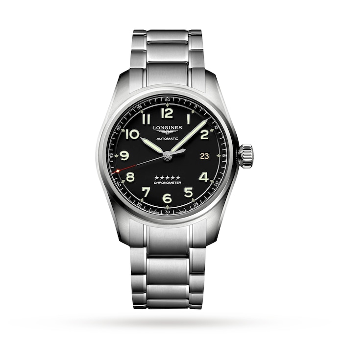 Longines Spirit 40mm Mens Watch Black