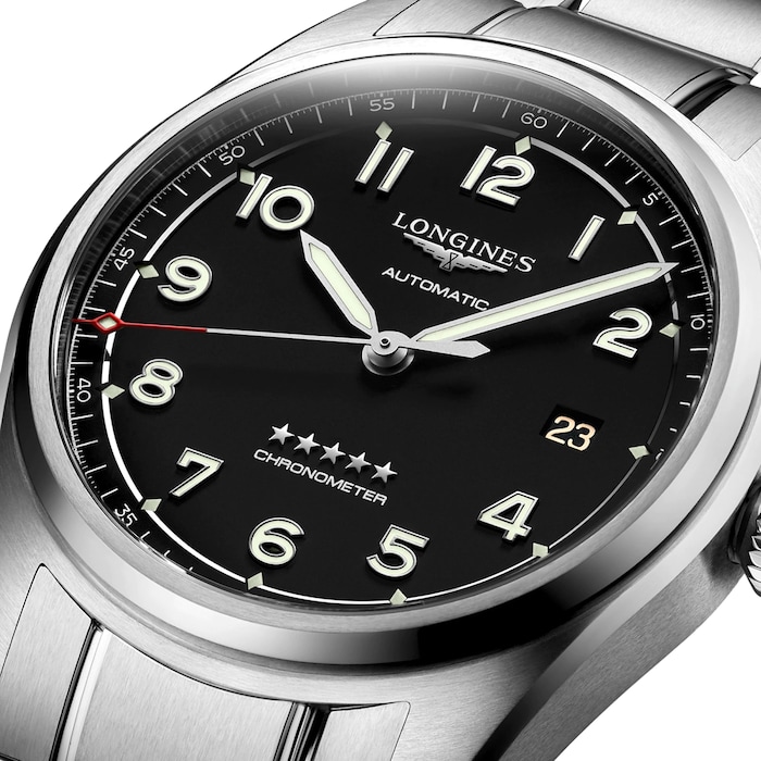 Longines Spirit 40mm Mens Watch Black