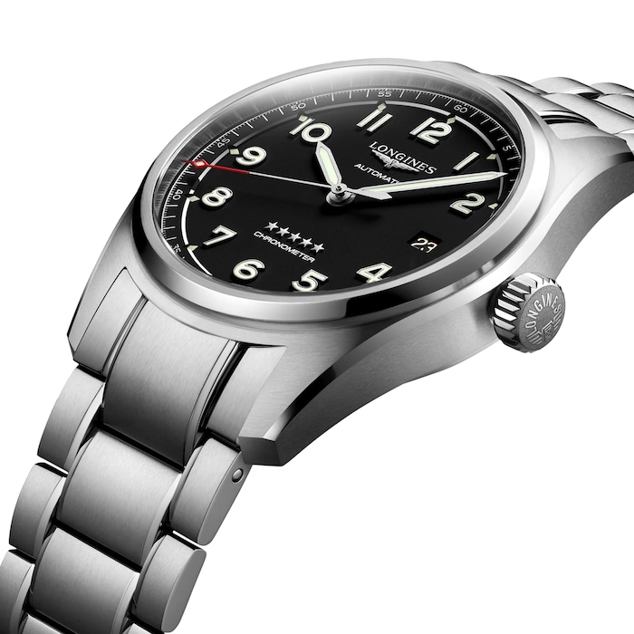 Longines Spirit 40mm Mens Watch Black
