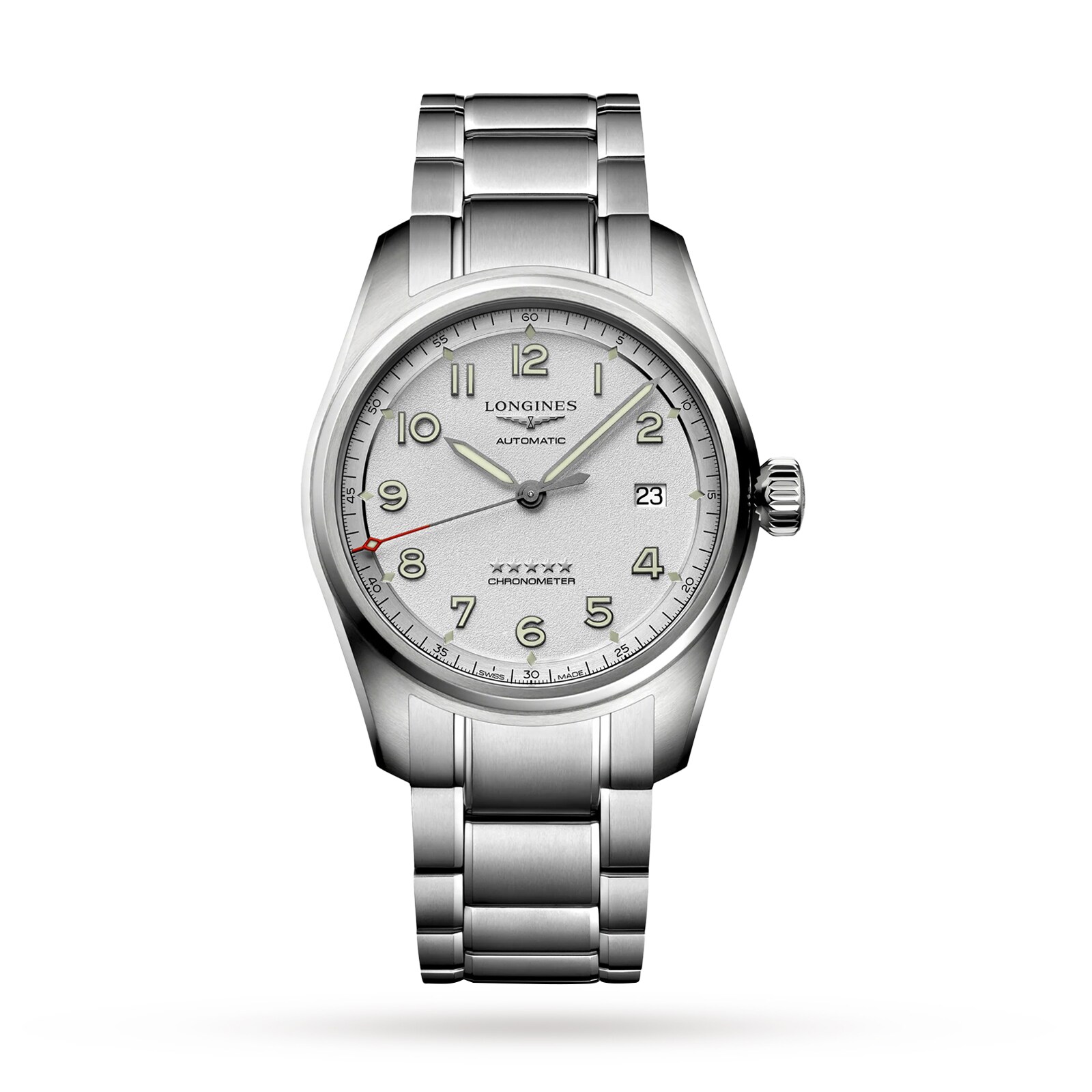 Longines Spirit 40mm Mens Watch Silver Longines Spirit 40mm Mens Watch Silver