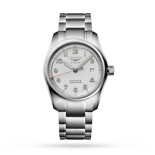 Longines Spirit 40mm Mens Watch Silver