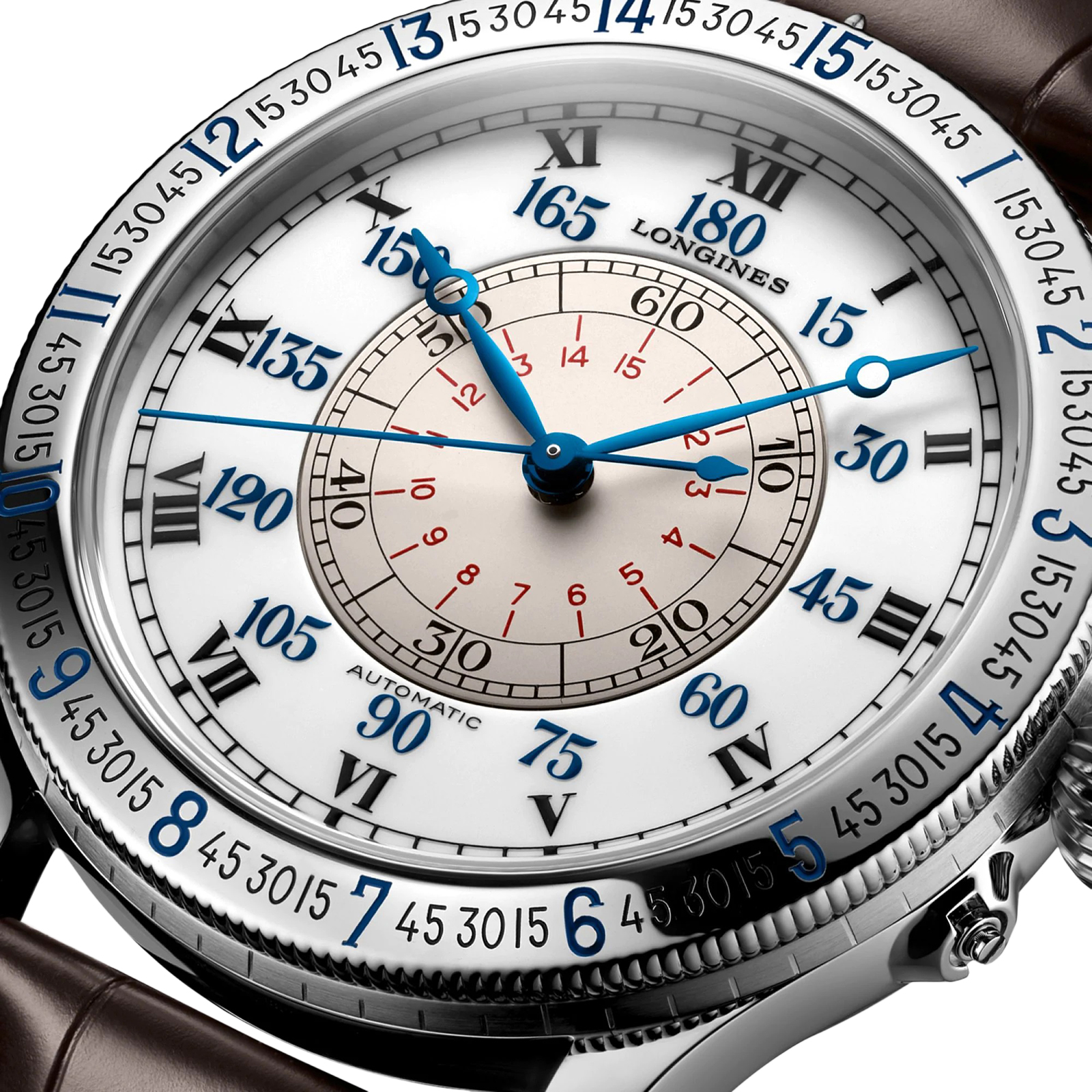 Longines The Lindbergh Hour Angle 47 5mm Mens Watch L26784110 Goldsmiths Longines The Lindbergh Hour Angle 47 5mm Mens Watch L26784110 Goldsmiths