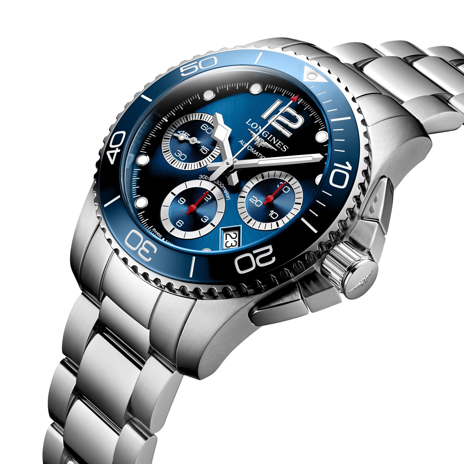 Longines HydroConquest 41mm Mens Watch Blue L37834966 | Goldsmiths