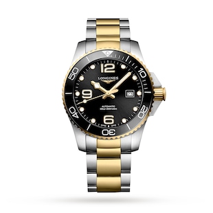 Longines HydroConquest 43mm Mens Watch Black