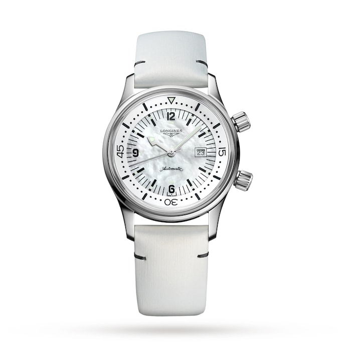 Longines Legend Diver 36mm Unisex Watch White