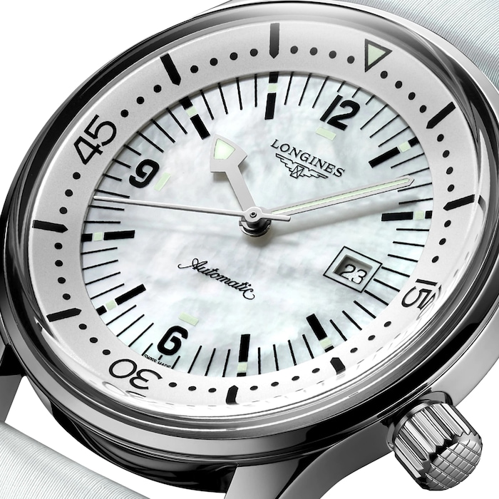 Longines Legend Diver 36mm Unisex Watch White