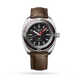 Longines Ultra-Chron 43mm Mens Watch - Brown Leather Strap