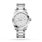 Longines Conquest 41mm Mens Watch Silver