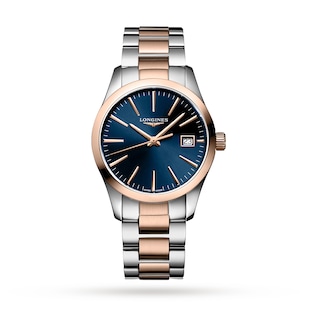 Longines Conquest Classic 34mm Ladies Watch Blue
