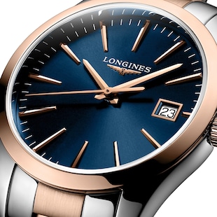 Longines Conquest Classic 34mm Ladies Watch Blue