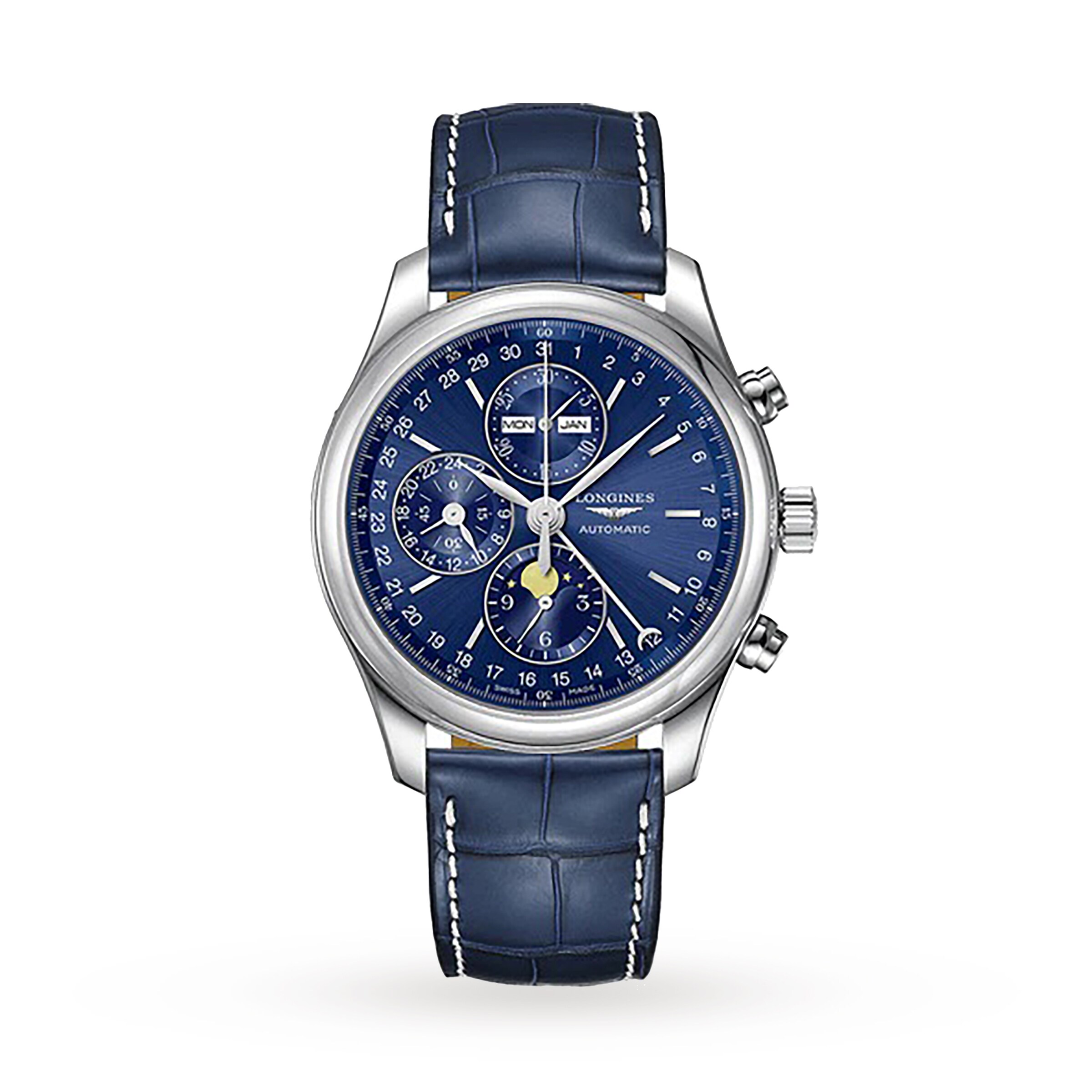 Longines Master Collection 42mm Mens Watch Blue