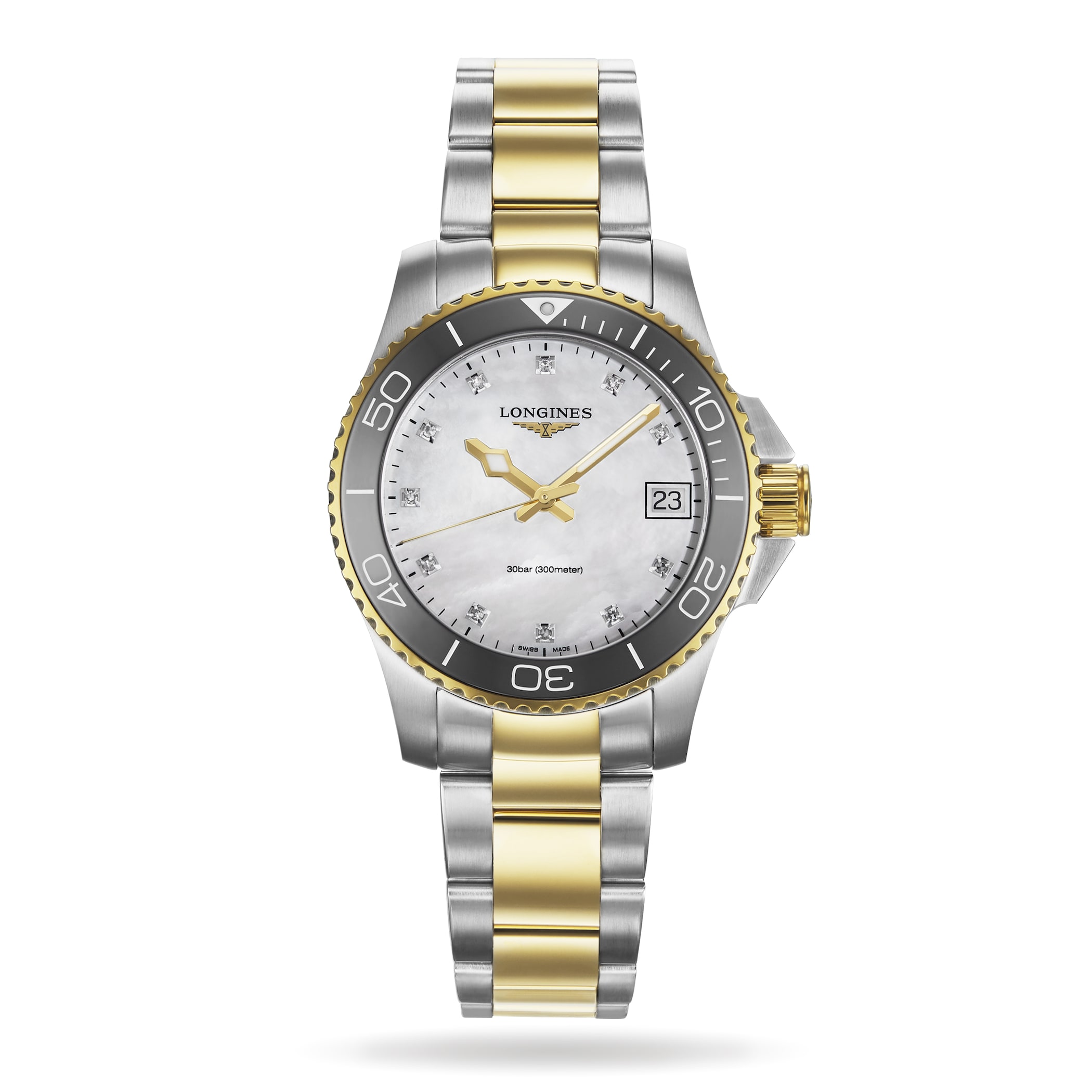 Longines HydroConquest 32mm Ladies Watch Mother Of Pearl Exclusive to The Watches Of Switzerland Group Longines HydroConquest 32mm Ladies Watch Mother Of Pearl Exclusive to The Watches Of Switzerland Group