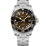 Longines Hydroconquest 41mm Mens Watch Brown Stainless Steel
