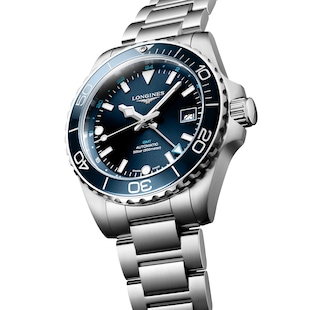 Longines Hydroconquest 41mm Mens Watch Blue Stainless Steel