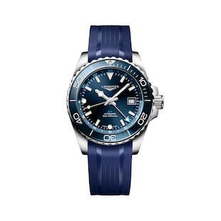 Longines Hydroconquest 41mm Mens Watch Blue Rubber