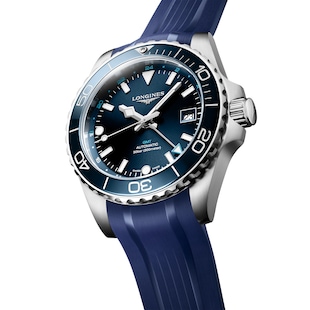 Longines Hydroconquest 41mm Mens Watch Blue Rubber