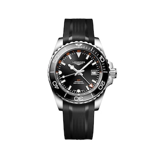 Longines Hydroconquest 41mm Mens Watch Black Rubber