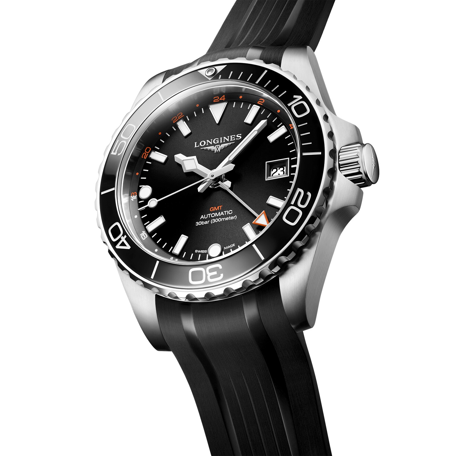 Longines hydroconquest black hot sale