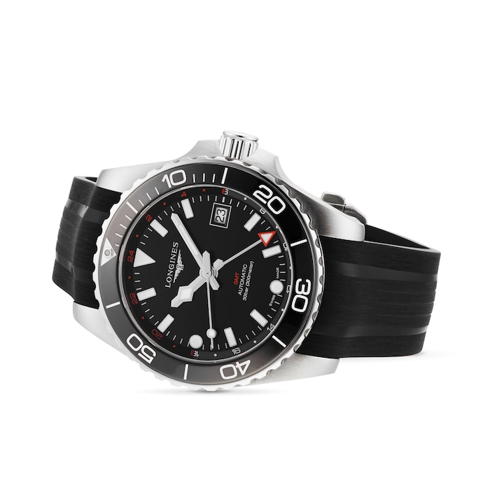 Longines Hydroconquest 41mm Mens Watch Black Rubber