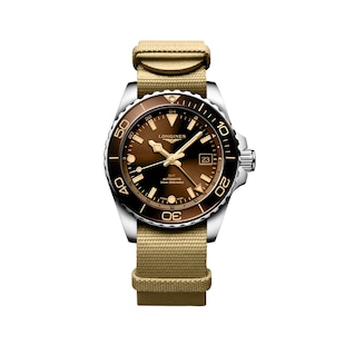 Longines Hydroconquest 41mm Mens Watch Brown