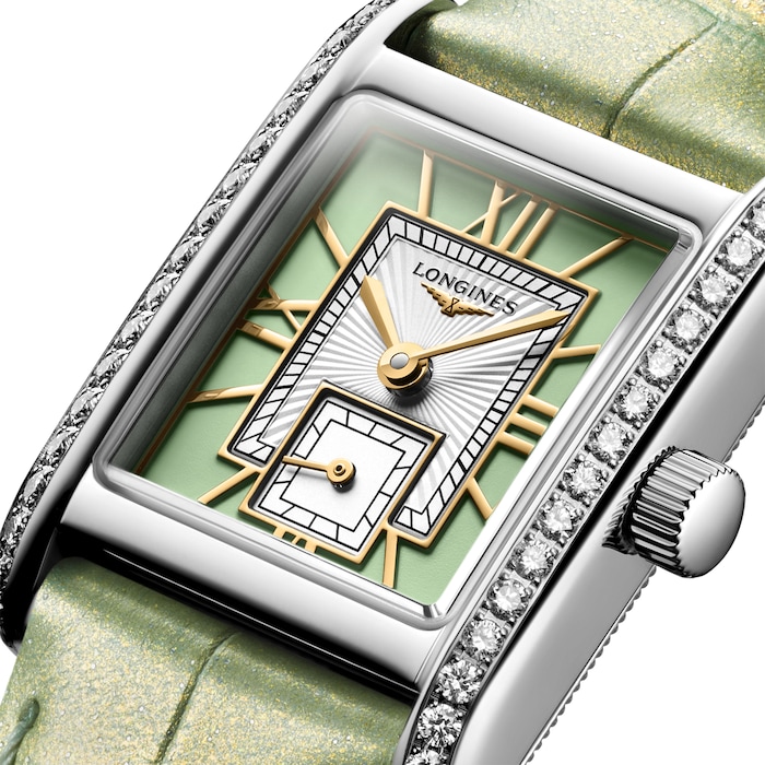 Longines Mini Dolce Vita 21.5mm X 29mm Ladies Watch Green