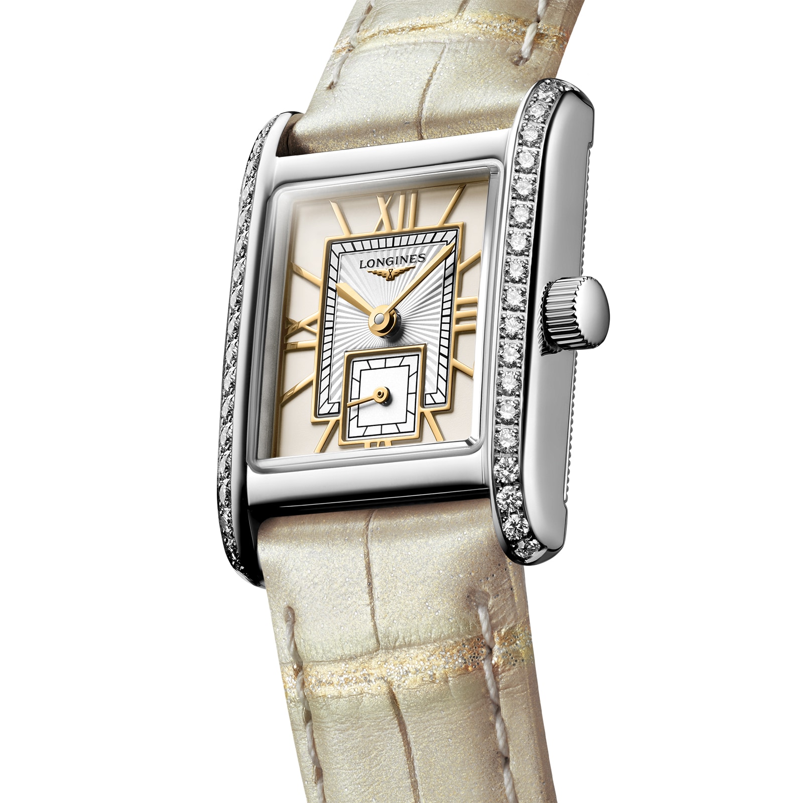 Longines Mini DolceVita 21.5mm X 29mm Ladies Watch Ivory