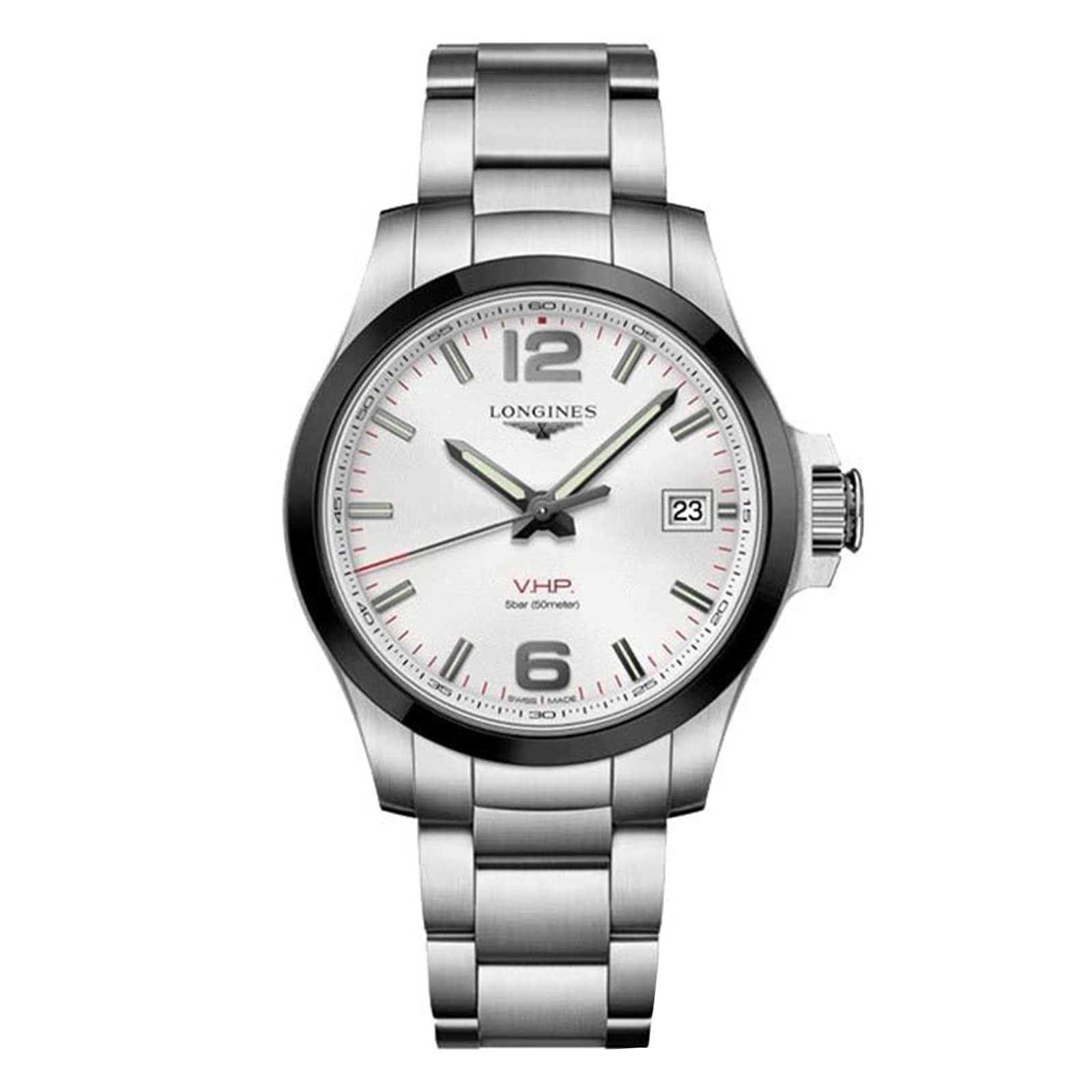 Conquest VHP 41mm Mens Watch Silver