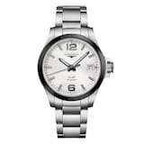 Longines Conquest VHP 41mm Mens Watch Silver