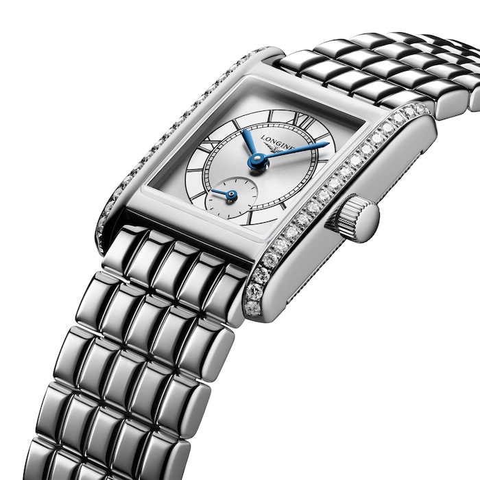 Longines Mini DolceVita 21.5mm X 29mm Ladies Watch Silver Stainless Steel