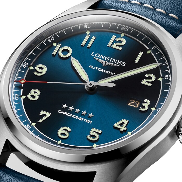 Longines Spirit Avigation 42mm Mens Watch Blue