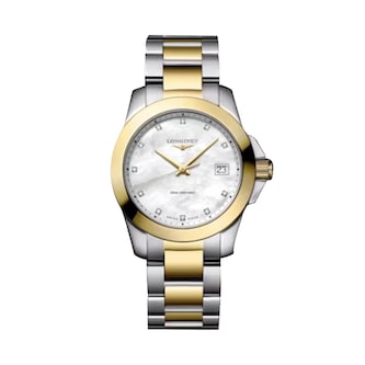 Longines Conquest 34mm Ladies Watch Mother Of Pearl Longines Conquest 34mm Ladies Watch Mother Of Pearl