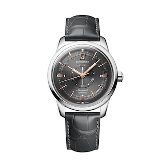 Longines Conquest Heritage Central Power Reserve 38mm Mens Watch Grey Longines Conquest Heritage Central Power Reserve 38mm Mens Watch Grey