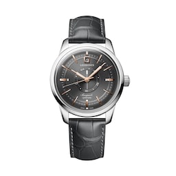 17351369 - Conquest Heritage Central Power Reserve 38mm Mens Watch Grey