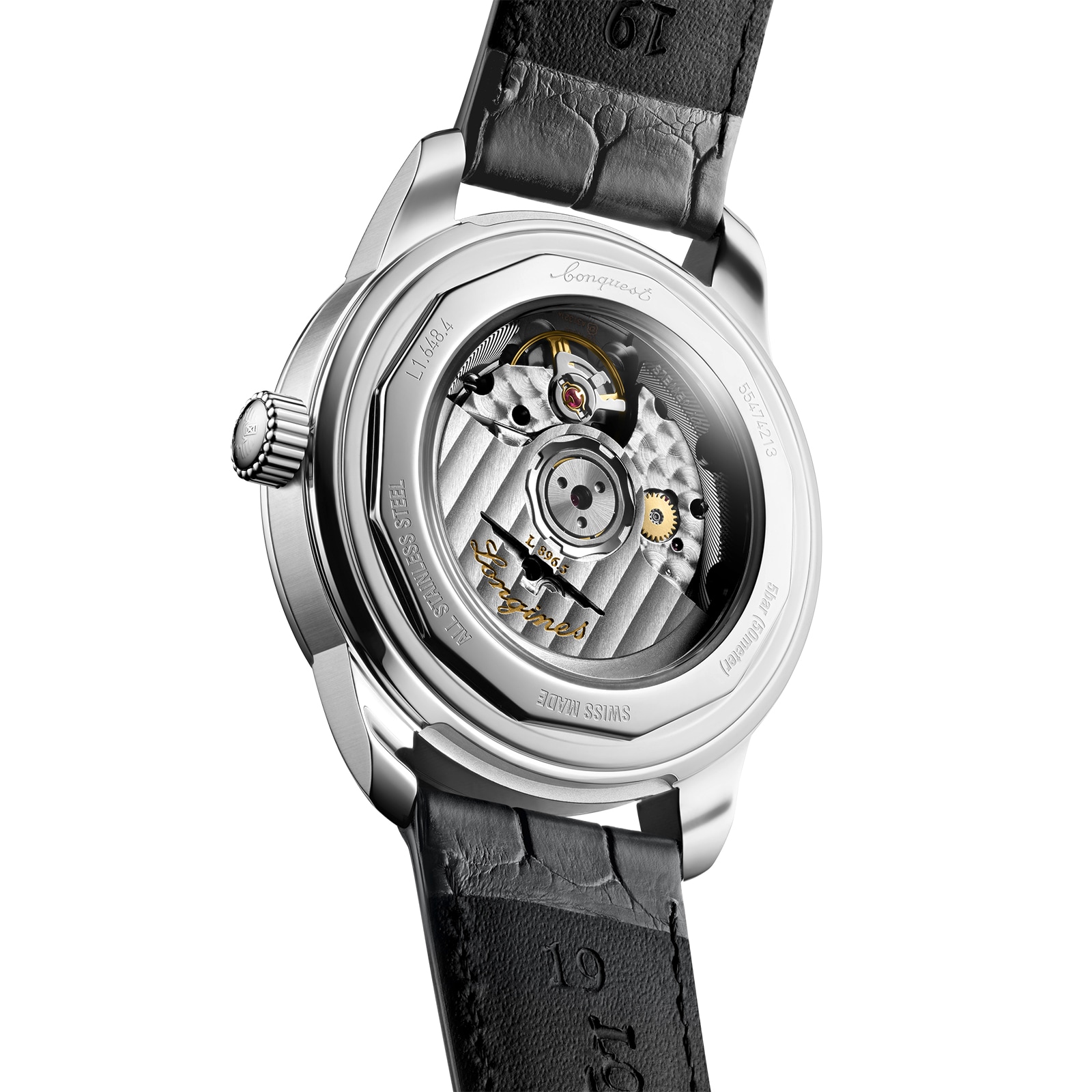 Longines Conquest Heritage Central Power Reserve 38mm Mens Watch Grey