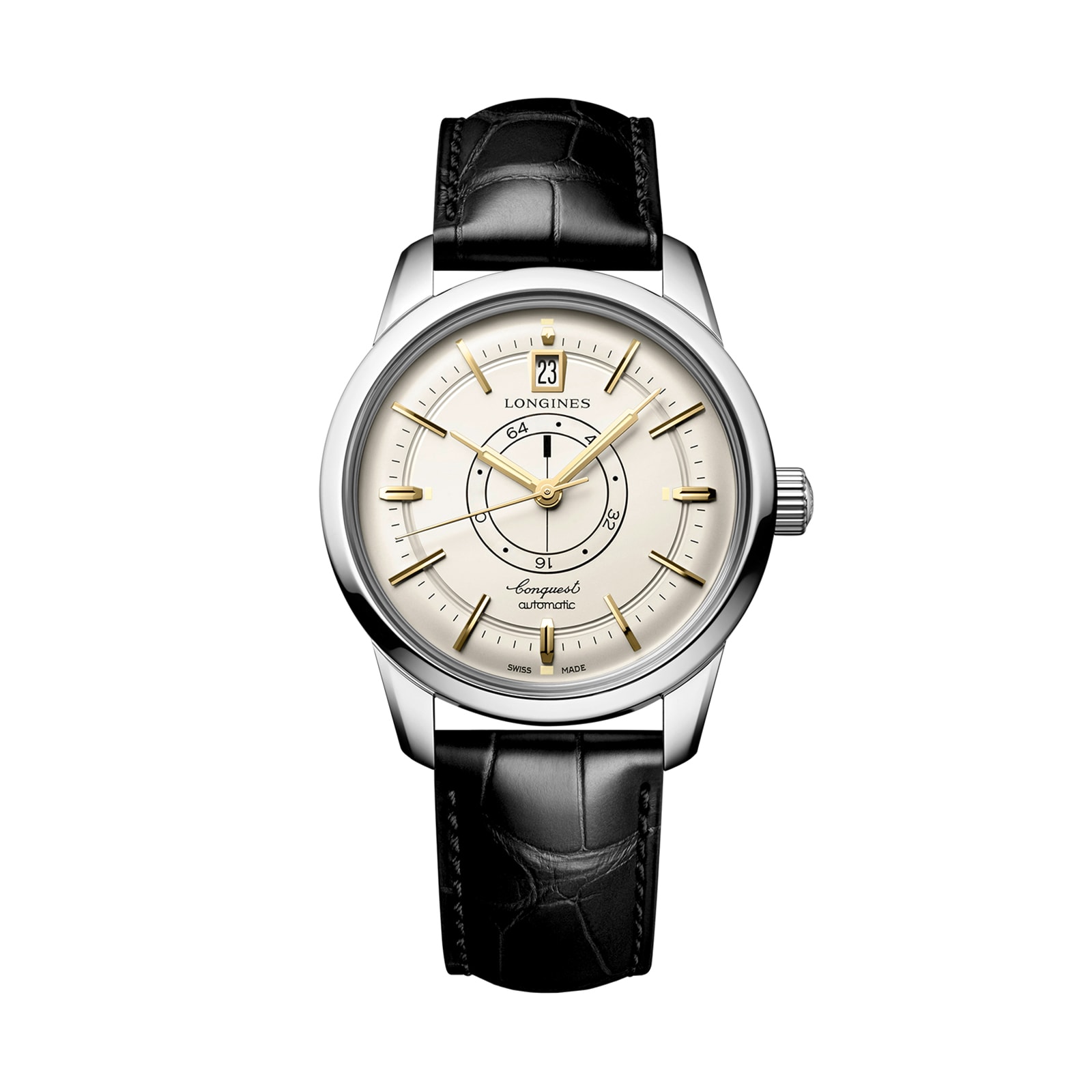 Longines Conquest Heritage Central Power Reserve 38mm Mens Watch Cream Longines Conquest Heritage Central Power Reserve 38mm Mens Watch Cream