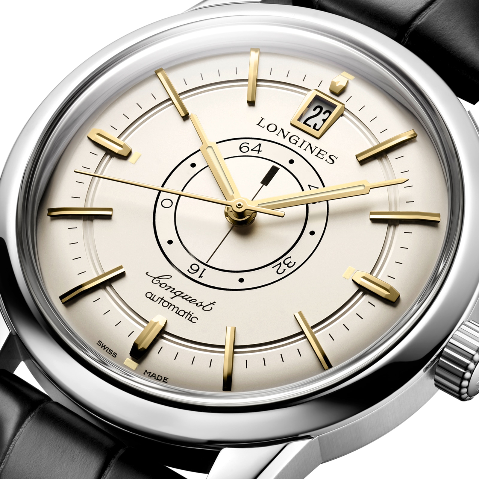 Longines Conquest Heritage Central Power Reserve 38mm Mens Watch Cream Longines Conquest Heritage Central Power Reserve 38mm Mens Watch Cream