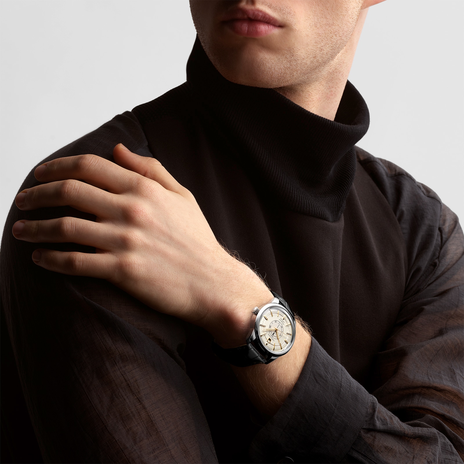 Longines Conquest Heritage Central Power Reserve 38mm Mens Watch Cream