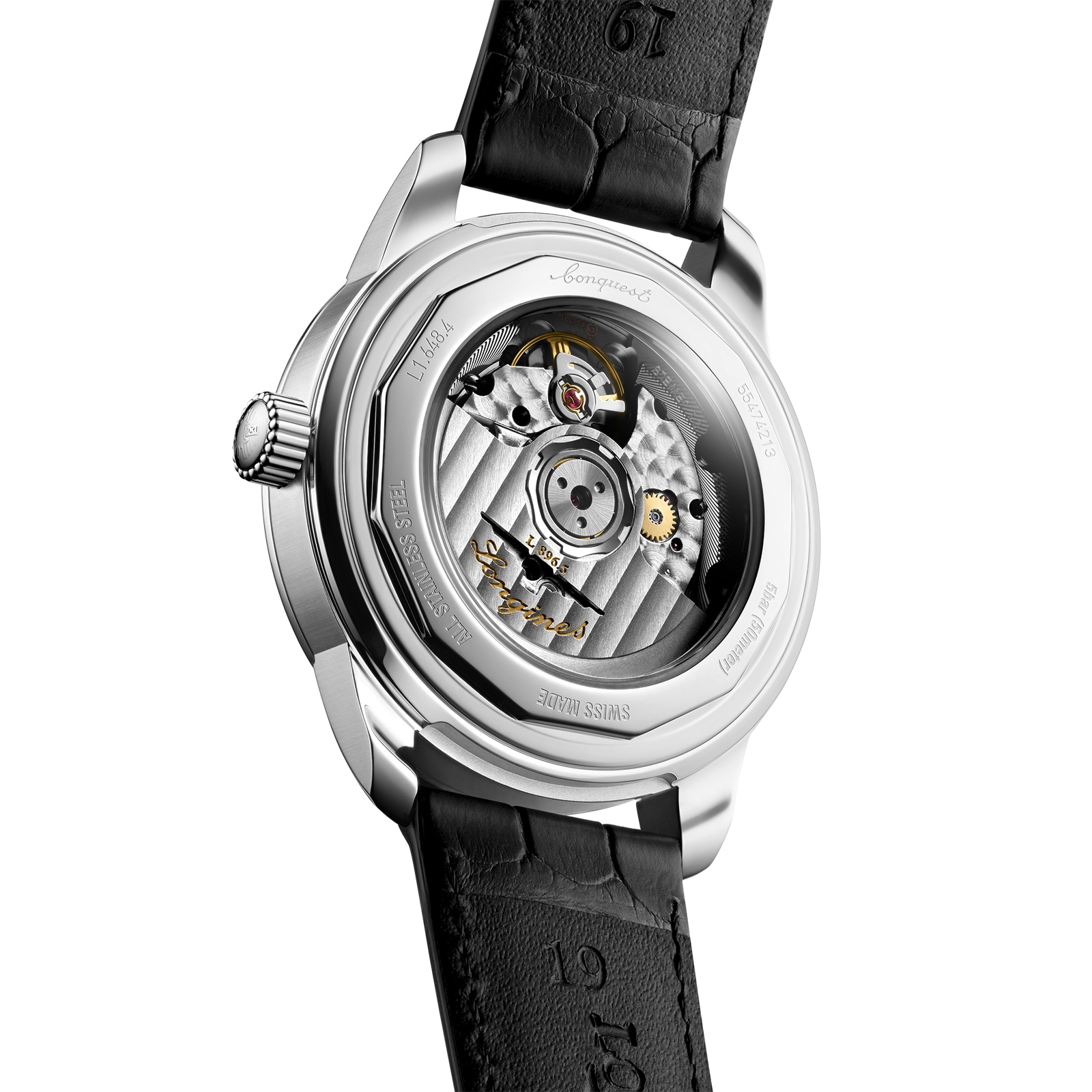 Longines Conquest Heritage Central Power Reserve 38mm Mens Watch Black