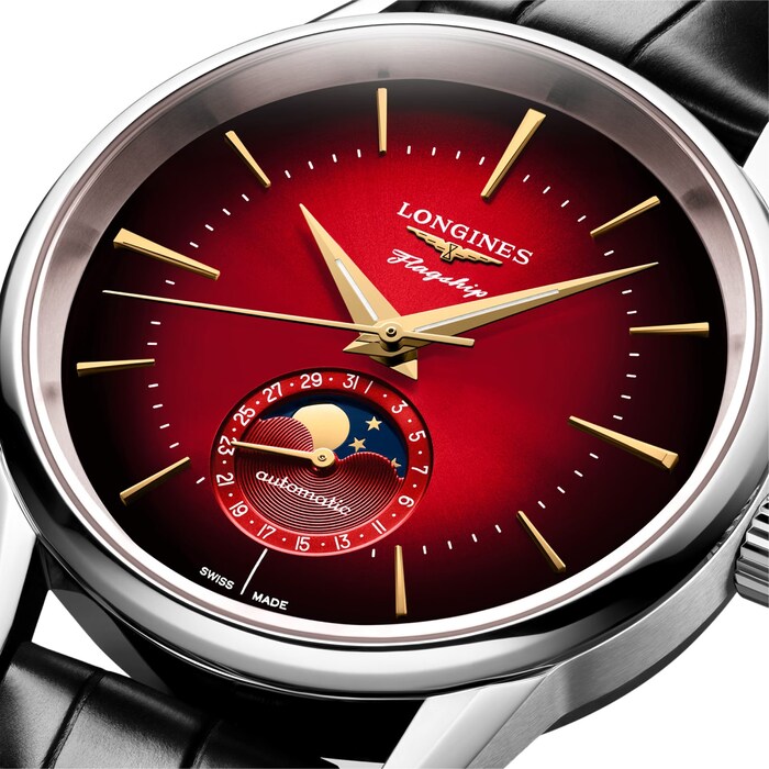 Longines Flagship Heritage Year Of The Dragon 38.5mm Mens Watch Red
