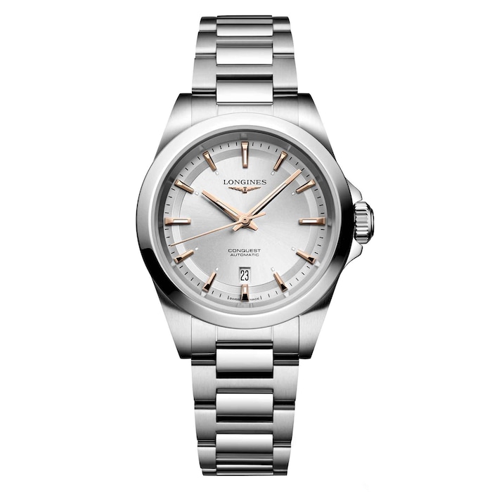 Longines Conquest 30mm Ladies Watch Silver