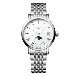 Longines Elegant Collection 30mm Ladies Watch White Stainless Steel